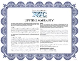 international window company warranty